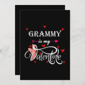 Cartes Pour Fêtes Annuelles Ma mamie est ma Saint-Valentin - Fête des Grands-F (Devant / Derrière)