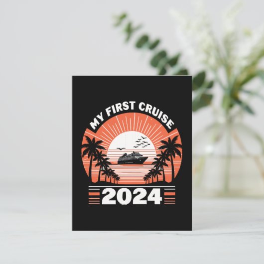 Cartes Pour Fêtes Annuelles Ma première croisière 2024 (Debout devant)