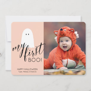 Cartes Pour Fêtes Annuelles Ma première photo de fantôme mignonne Halloween Pe