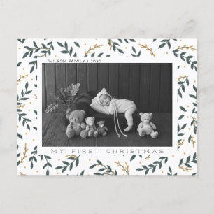 Cartes Pour Fêtes Annuelles Ma première photo de Noël