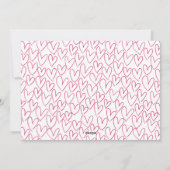 Cartes Pour Fêtes Annuelles Ma première Saint Valentin Script Magenta Photo (Dos)