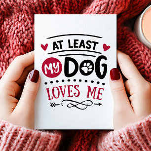 Cartes Pour Fêtes Annuelles Ma Saint-Valentin Anti-Amour à Moi au Moins Mon Ch