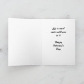 Cartes Pour Fêtes Annuelles Ma Saint Valentin aux Coeurs rouges (Intérieur)