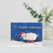 Cartes Pour Fêtes Annuelles Määähry Christmas (Debout devant)