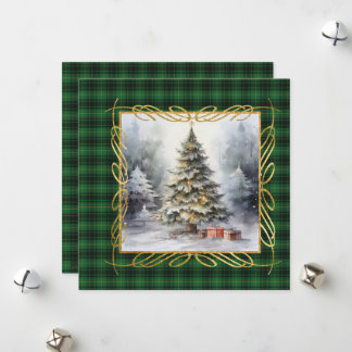 Cartes Pour Fêtes Annuelles MacArthur Ancient Scottish Tartan Christmas 