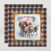 Cartes Pour Fêtes Annuelles MacDuff Dress Scottish Tartan Christmas (Devant / Derrière)