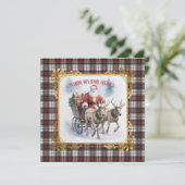 Cartes Pour Fêtes Annuelles MacDuff Dress Scottish Tartan Christmas (Debout devant)