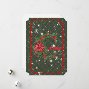 Cartes Pour Fêtes Annuelles MacKinnon Hunting Écossais Tartan Noël