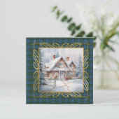 Cartes Pour Fêtes Annuelles MacLeod Harris Ancient Scottish Tartan Christmas (Debout devant)