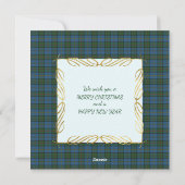 Cartes Pour Fêtes Annuelles MacLeod Harris Ancient Scottish Tartan Christmas (Dos)
