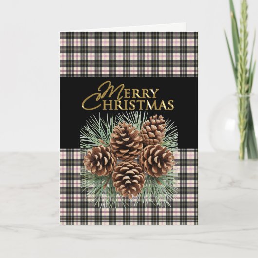 Cartes Pour Fêtes Annuelles MacPhersonScottish Tartan Christmas (Devant)