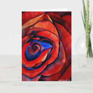 Cartes Pour Fêtes Annuelles Macro red rose art Valentine's Day