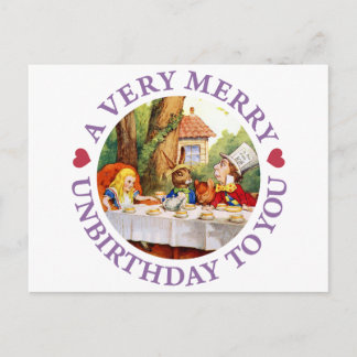 Cartes Pour Fêtes Annuelles Mad Hatter vous dit un très joyeux anniversaire!