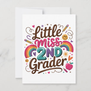Cartes Pour Fêtes Annuelles Mademoiselle CE1 Premier Jour de Cours Élémentaire