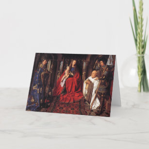 Cartes Pour Fêtes Annuelles Madonna avec Canon van der Paele, Jan van Eyck
