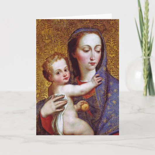 Cartes Pour Fêtes Annuelles Madonna & Child II (Devant)