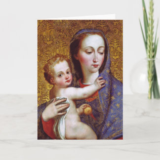 Cartes Pour Fêtes Annuelles Madonna & Child II