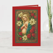 Cartes Pour Fêtes Annuelles Madonna Christmas Blessings Mary  (Devant)