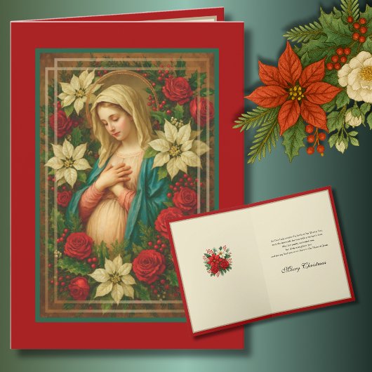 Cartes Pour Fêtes Annuelles Madonna Christmas Blessings Mary 