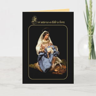 Cartes Pour Fêtes Annuelles Madonna et Christ Child
