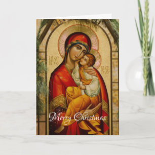Cartes Pour Fêtes Annuelles Madonna et enfant