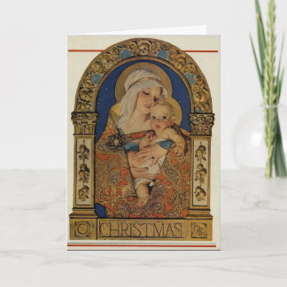 Cartes Pour Fêtes Annuelles Madonna et enfant