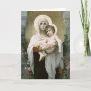 Cartes Pour Fêtes Annuelles Madonna et l'enfant