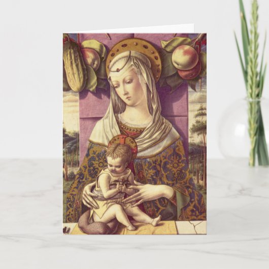 Cartes Pour Fêtes Annuelles Madonna et l'enfant (Devant)