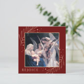 Cartes Pour Fêtes Annuelles Madonna et l'enfant avec les anges serenading (Debout devant)