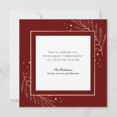 Cartes Pour Fêtes Annuelles Madonna et l'enfant avec les anges serenading (Dos)