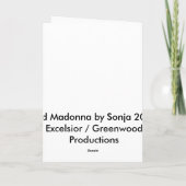 Cartes Pour Fêtes Annuelles Madonna rouge (Dos)