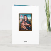 Cartes Pour Fêtes Annuelles Madonna With Child, Book and Cherubs (Dos)