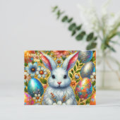 CARTES POUR FÊTES ANNUELLES MAE ~ HAPPY EASTER BUNNY GREETING ~ (Debout devant)