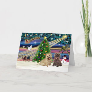 Cartes Pour Fêtes Annuelles Magic-Cairn Pair-whatle+brindle
