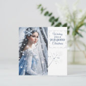 Cartes Pour Fêtes Annuelles Magic Fairy Christmas Flat Holiday Card (Debout devant)
