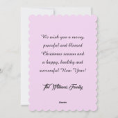 Cartes Pour Fêtes Annuelles Magical Christmas, mountain village, polar lights (Dos)