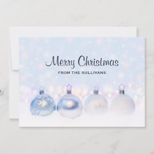 Cartes Pour Fêtes Annuelles Magical Metallic Christmas Balls