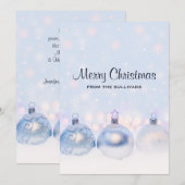 Cartes Pour Fêtes Annuelles Magical Metallic Christmas Balls (Devant / Derrière)