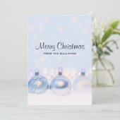 Cartes Pour Fêtes Annuelles Magical Metallic Christmas Balls (Debout devant)