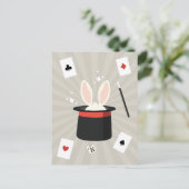 Cartes Pour Fêtes Annuelles Magicien Show Enfants (Debout devant)