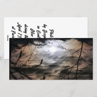 Cartes Pour Fêtes Annuelles Magickal Moonscape (vide à l'intérieur)