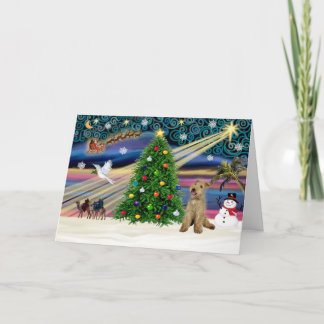 Cartes Pour Fêtes Annuelles Magie de Noël-Lakeland Terrier