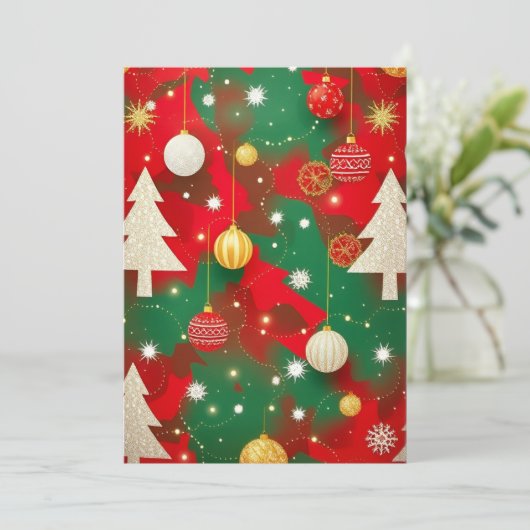 Cartes Pour Fêtes Annuelles Magie de vacances éclatante (Debout devant)