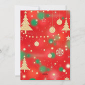 Cartes Pour Fêtes Annuelles Magie de vacances éclatante (Dos)