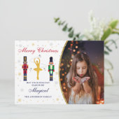 Cartes Pour Fêtes Annuelles Magique Noël Ballerina Nutcracker 5 Photo (Debout devant)