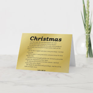 Cartes Pour Fêtes Annuelles Magnifier le Seigneur Noël Luc 1-46