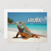 Cartes Pour Fêtes Annuelles Magnifique lézard d'Aruba (Devant / Derrière)