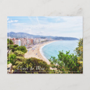 Cartes Pour Fêtes Annuelles Magnifique panorama de Lloret de Mar voyage