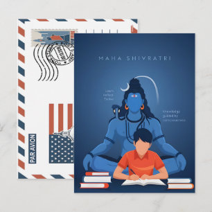 Cartes Pour Fêtes Annuelles Maha shivratri embrasser la connaissance et la cro