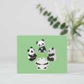Cartes Pour Fêtes Annuelles Mahjong Panda Cute Funny (Debout devant)